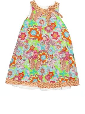Girls' Floral Butterfly Sundress in Multicolor